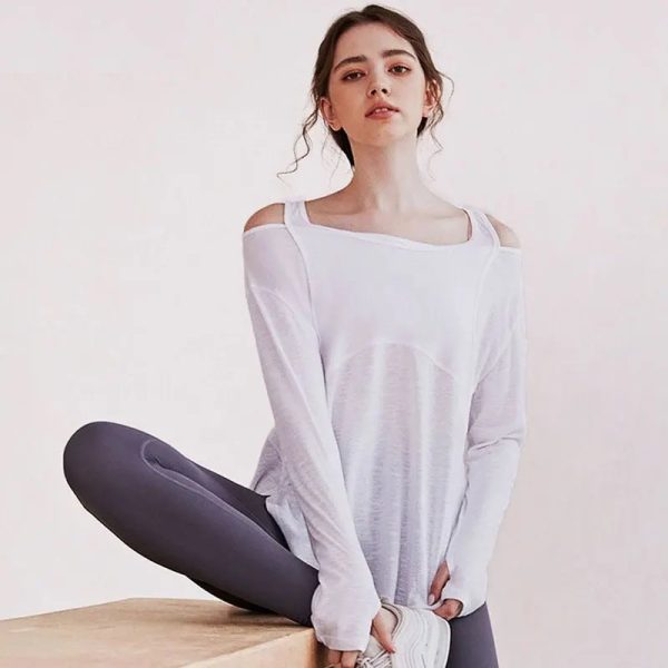 Women’s Long Sleeve Yoga Shirts for Breathable Elegance